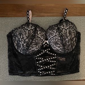 Victoria’s Secret Dream Angels Lightly-Lined Lace-Up Corset Top